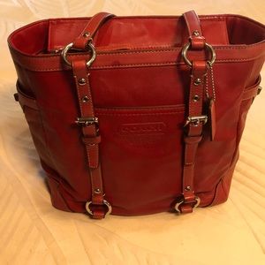 Beautiful Red Coach purse